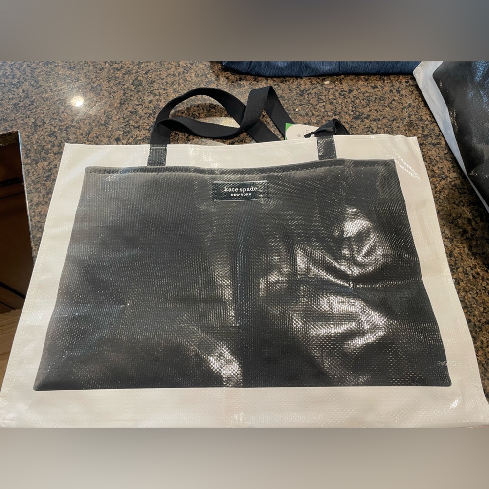 kate spade new york x Target Black/White Large Tote Bag